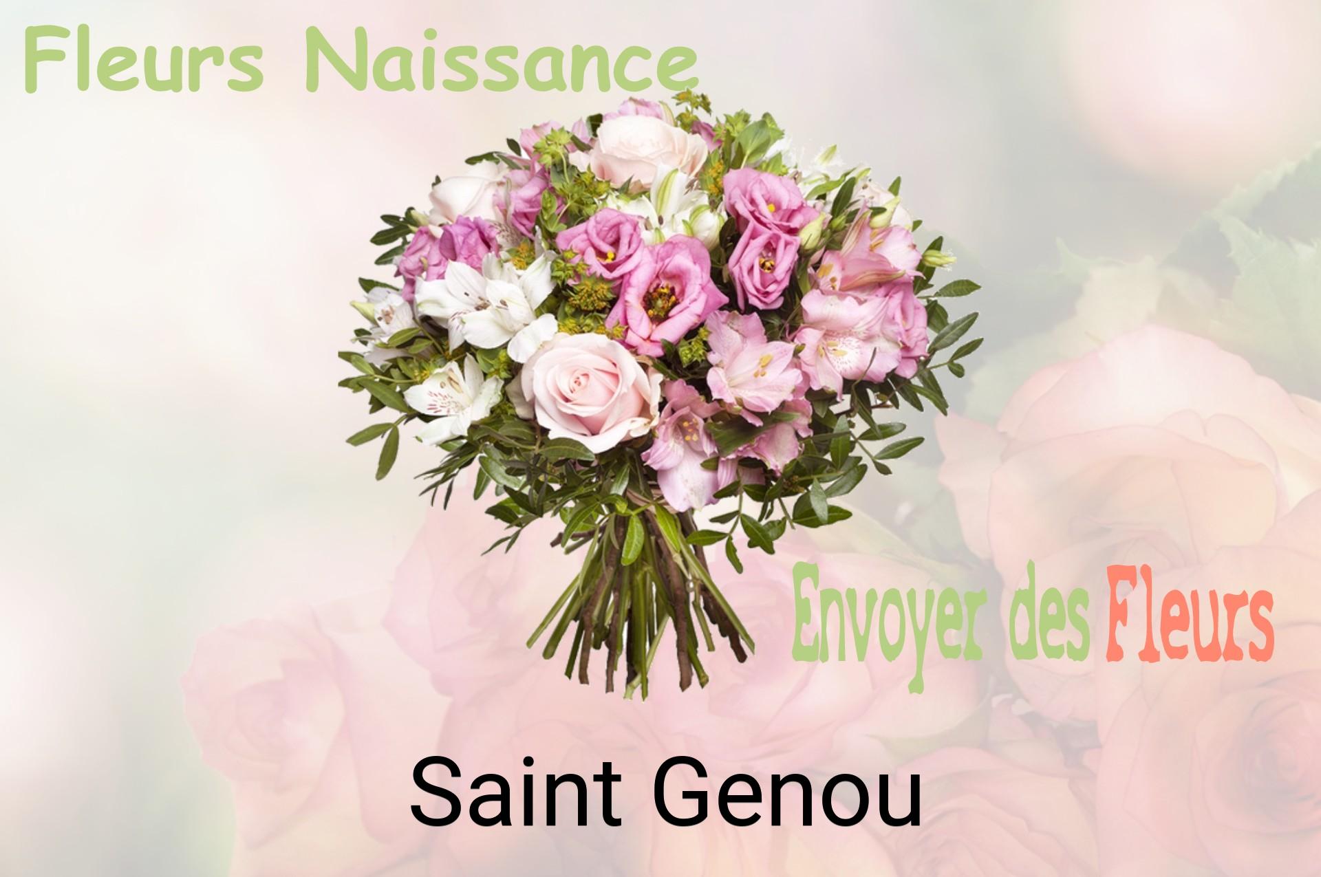 Bouquet de fleurs de naissance livré à Saint-Genou